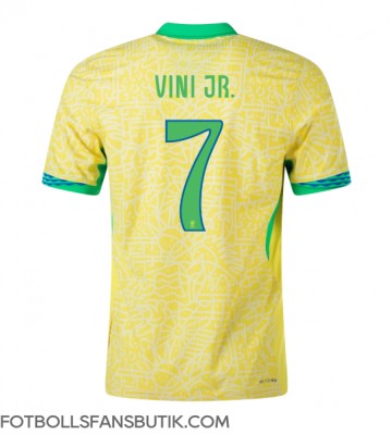 Brasilien Vinicius Junior #7 Replika Hemmatröja Copa America 2024 Kortärmad